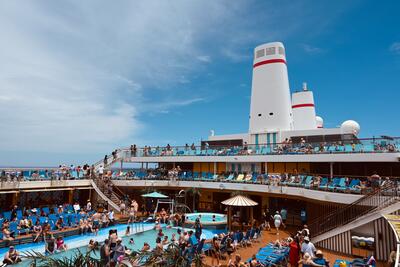 Carnival Mardi Gras Pool DEck